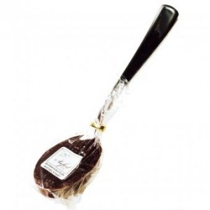 Schokolade am Löffel Zartbitter