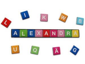 Schokolade mit Namen Loveletters Schokot