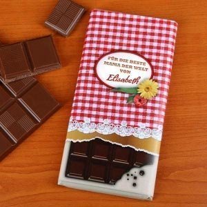Schokolade zum Muttertag mit Wunschnamen