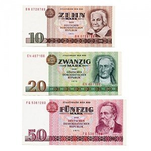 Schokoladen Täfelchen DDR Geldscheine