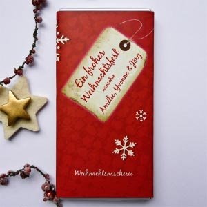 Schokoladiger Weihnachtsgruß im Sechser-