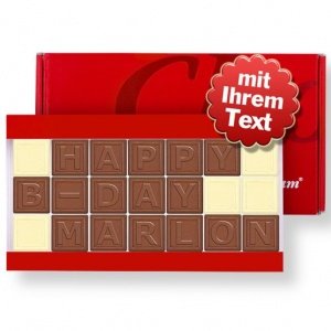 Schokotelegramm, 21 Zeichen