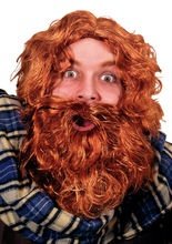 Schotte Bart Set rot