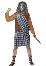 Schotte Kostüm blau-weiss-braun