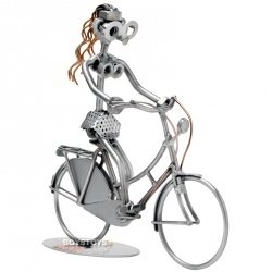 Schrauben Dame auf Hollandrad