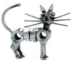 Schraubenfigur Katze stehend