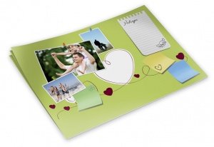 Schreibtischunterlage mit Foto