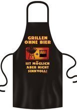 Schürze Grillen ohne Bier...