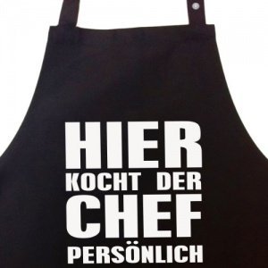 Kochschürze Hier kocht der Chef persönli