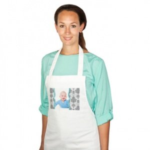 Schürze mit Foto und Text