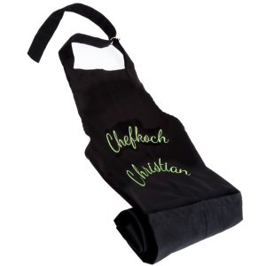 Schürze mit eigener Bestickung