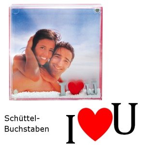 Schüttel-Fotorahmen *I love You*