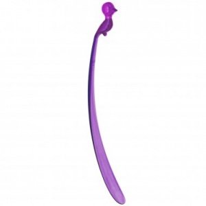 Schuhlöffel Pi:p L transparent pflaume