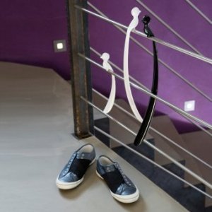 Schuhlöffel Pi:p S solid weiß