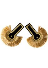 Schulterklappen Offizier Orden schwarz