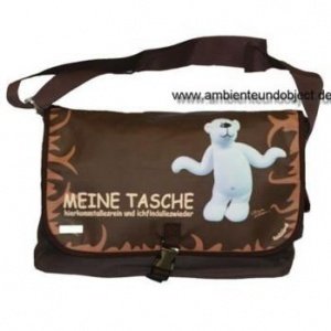 Schultertasche groß braun, Meine Tasche 