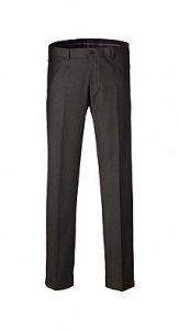 Schurwoll Blend Hose mit Struktur