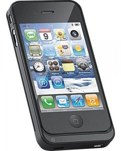 Schutz-Cover mit Reserve-Akku für iPhone
