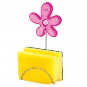 Schwammhalter A-pril transparent pink