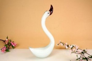 Schwan weiß 49 x 30cm