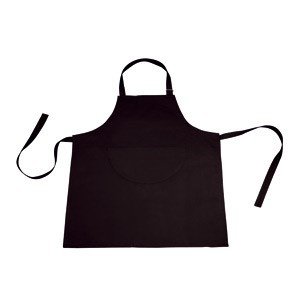 Schwarze Kellner-Schürze, groß (Einzelst