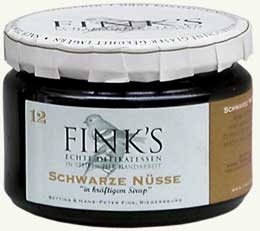 Schwarze Nüsse in kräftigem Sirup, 280g 