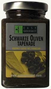 Schwarze Oliven Tapenade mit Parmesan Kä