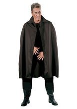 Schwarzer Umhang 115 cm