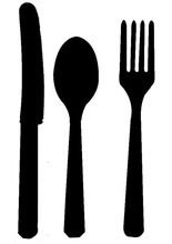 Schwarzes Besteck