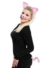 Schweinchen Schwein Kostüm Set rosa