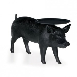 Schweinchen Tisch schwarz