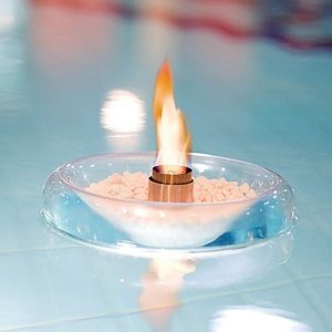 Schwimmendes Glas-Dekofeuer