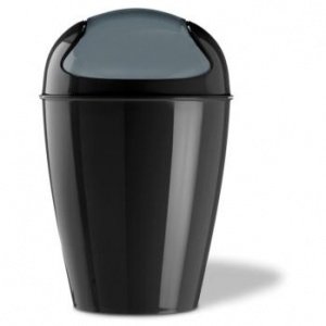 Schwingdeckeleimer DEL XS schwarz von Ko