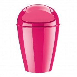 Schwingdeckeleimer Del M solid pink