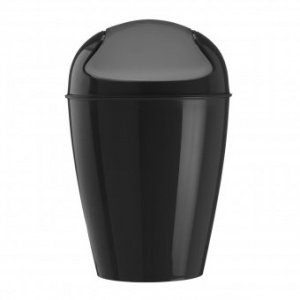 Schwingdeckeleimer Del M solid schwarz