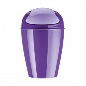 Schwingdeckeleimer Del S solid pflaume