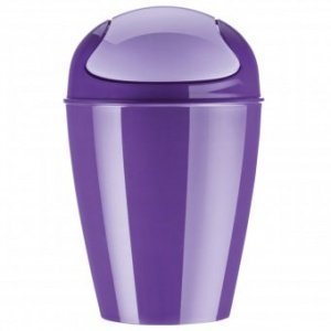 Schwingdeckeleimer Del XL solid pflaume