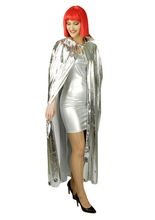 Science-Fiction Umhang 135cm silber