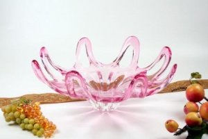 schwere Schale rosa Ø35cm