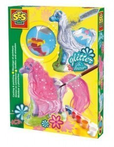 Gipspferd mit Mähne