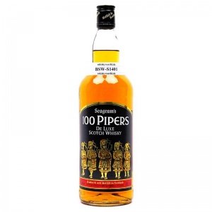 Seagram`s 100 Pipers Literflasche 1 L/ 4