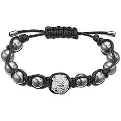 Season Gray Crystal Pearl Armband