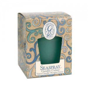 -Seaspray- Candle Cube Votive, Greenleaf