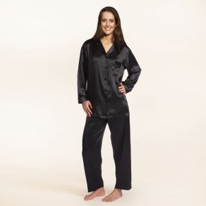 Seiden-Pyjama Maspalomas schwarz