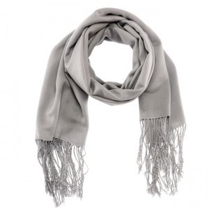 Seiden-Woll-Pashmina Silber 55% Seide 45