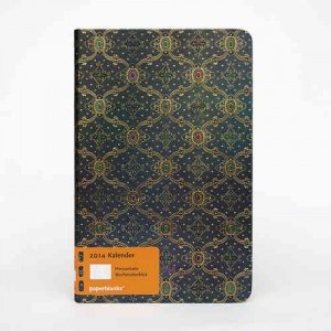 -Seidenpracht Blau- Kalender 2014, Maxi 