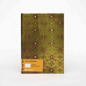 -Seidenpracht Grün- Kalender 2014, Midi 