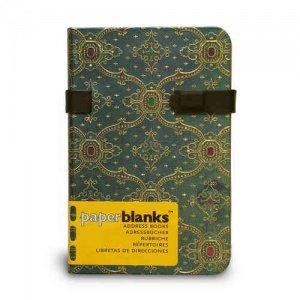 -Seidenpracht blau- Adressbuch, Mini, Pa