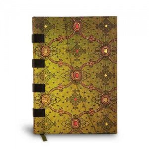 -Seidenpracht- grün, liniert, Midi, Pape