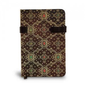 -Seidenpracht- schwarz-braun, liniert, M